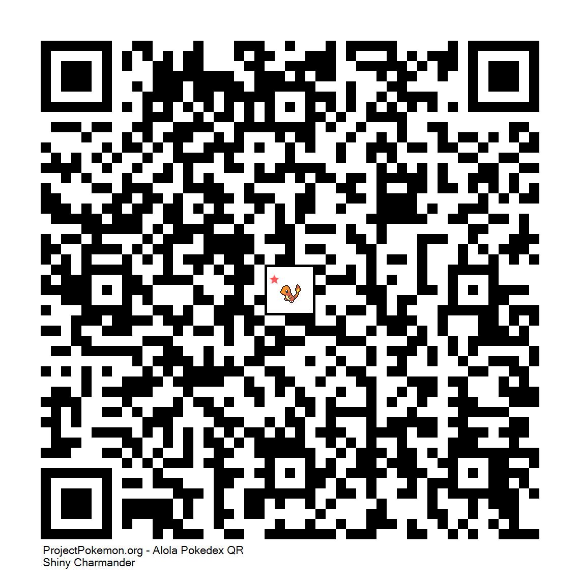 Cdigo QR de Charmander variocolor